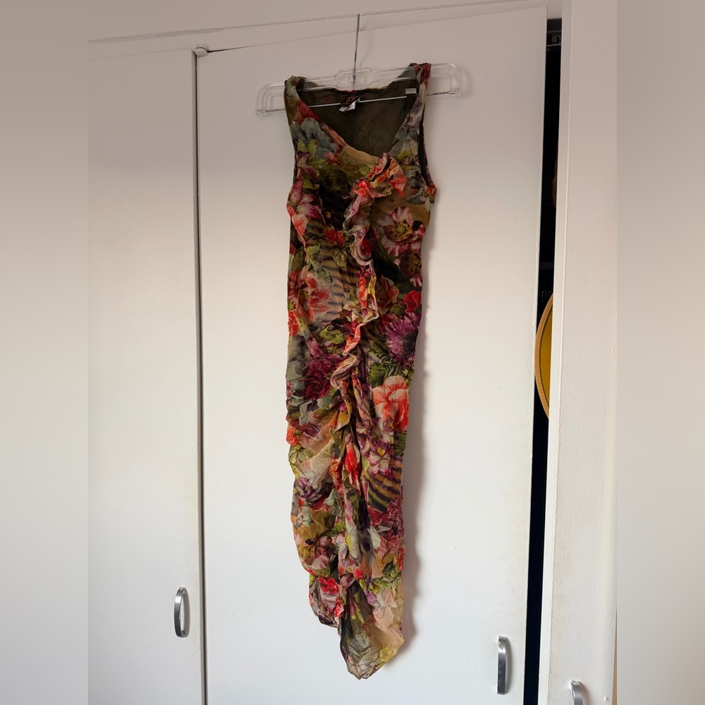 Jean Paul Gaultier Multicolor Floral Dress